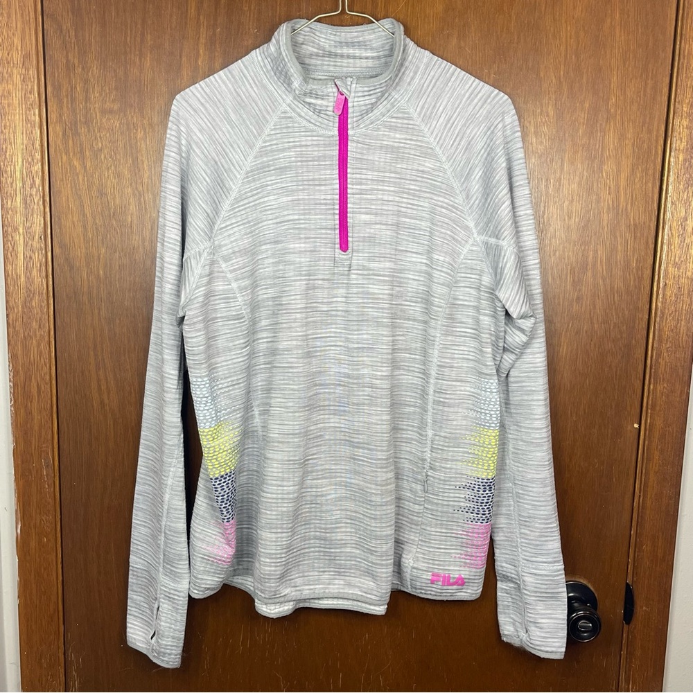 FILA Running Woman’s Long Sleeve Fitted Running Top Size XL